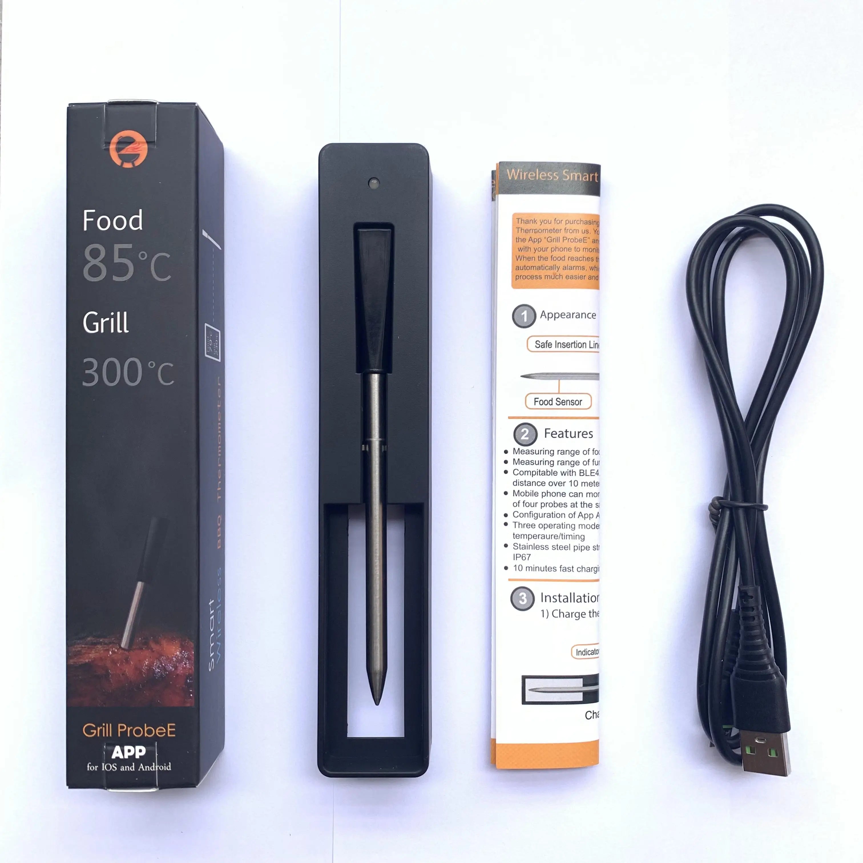 GTL Supply™ Meat Food Thermometer Wireless Digital Bluetooth Barbecue Accessories